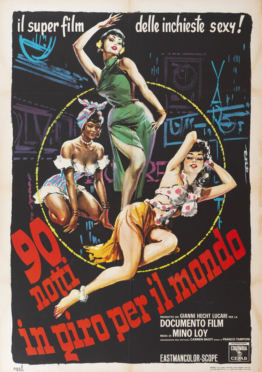 90 notti in giro per il mondo - Manifesto 1