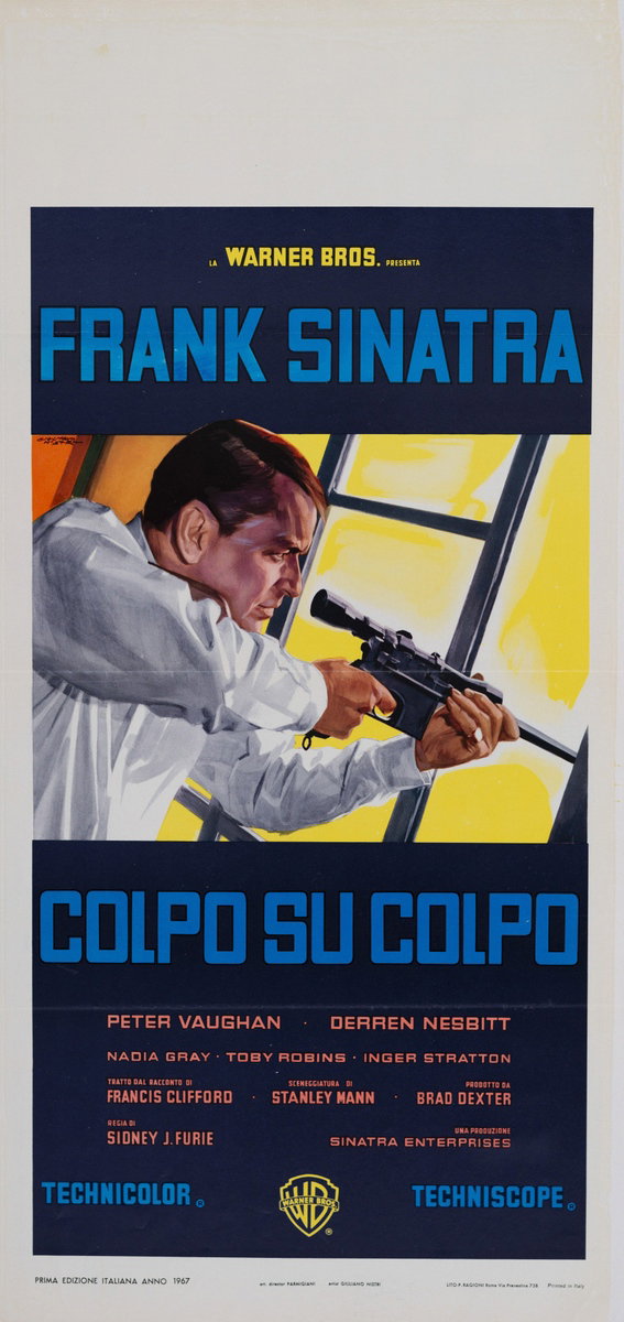 Locandina 2 per il film Colpo su colpo (1967), dipinto da Giuliano Nistri