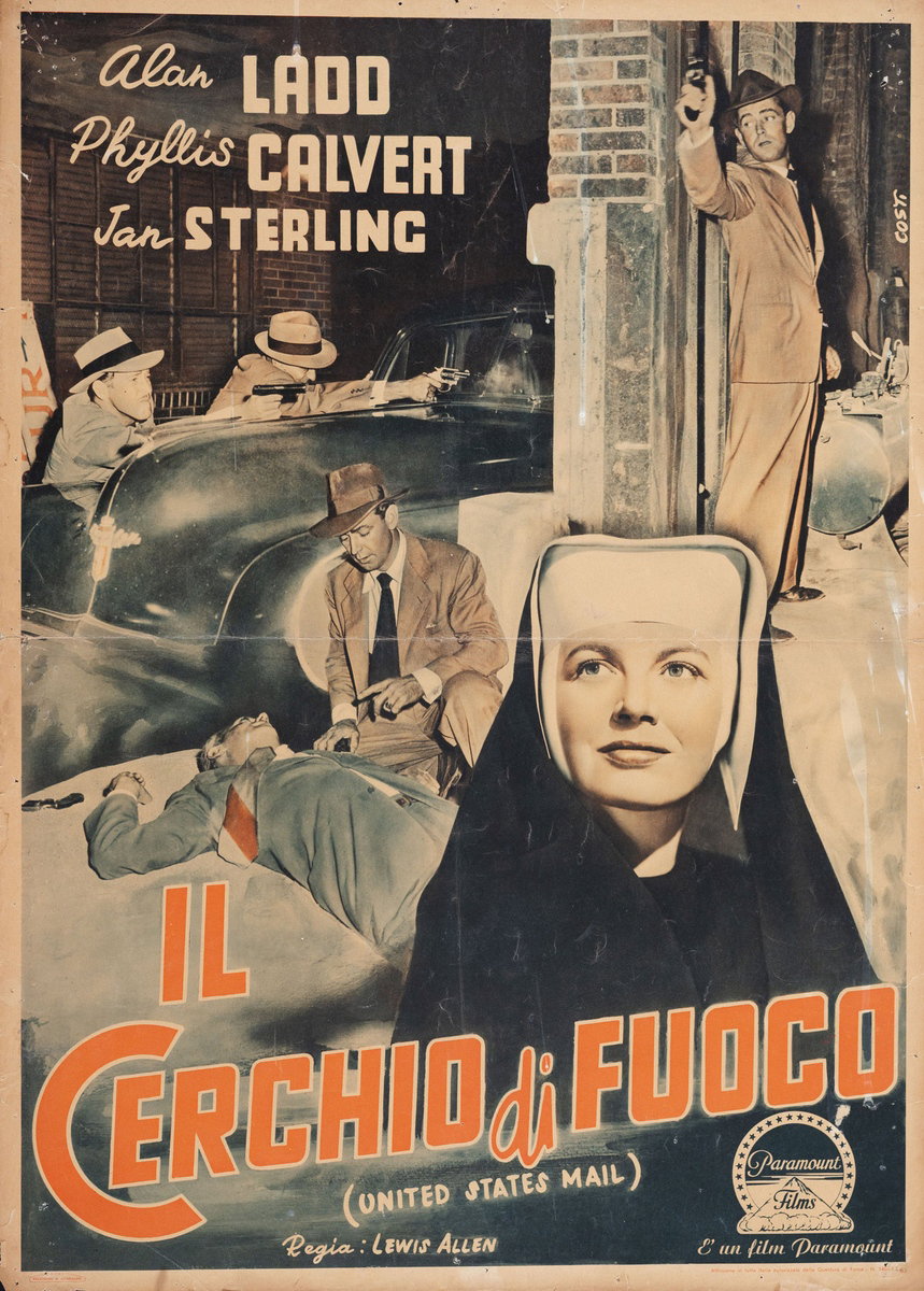 Fotobusta 2 per il film Il cerchio di fuoco (1950)