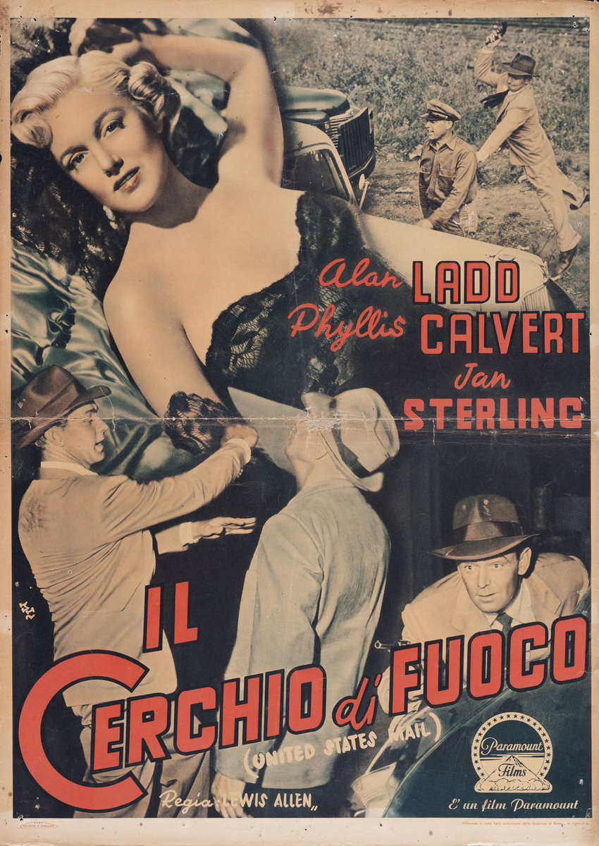 Fotobusta 3 per il film Il cerchio di fuoco (1950)