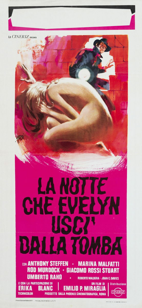 La notte che Evelyn uscì dalla tomba - Locandina 1