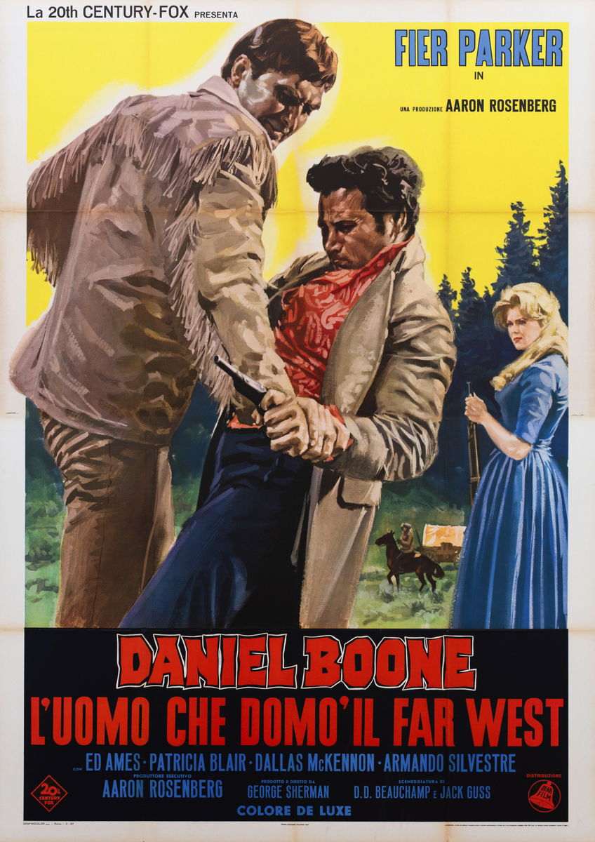 Daniel Boone, l'uomo che domò il Far West - Manifesto 1