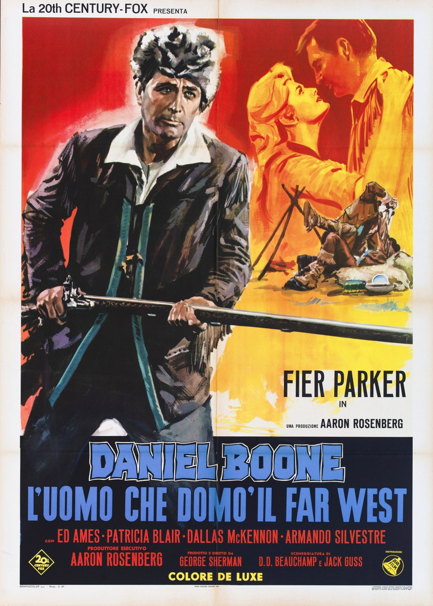 Manifesto 2 per il film Daniel Boone, l'uomo che domò il Far West (1966)
