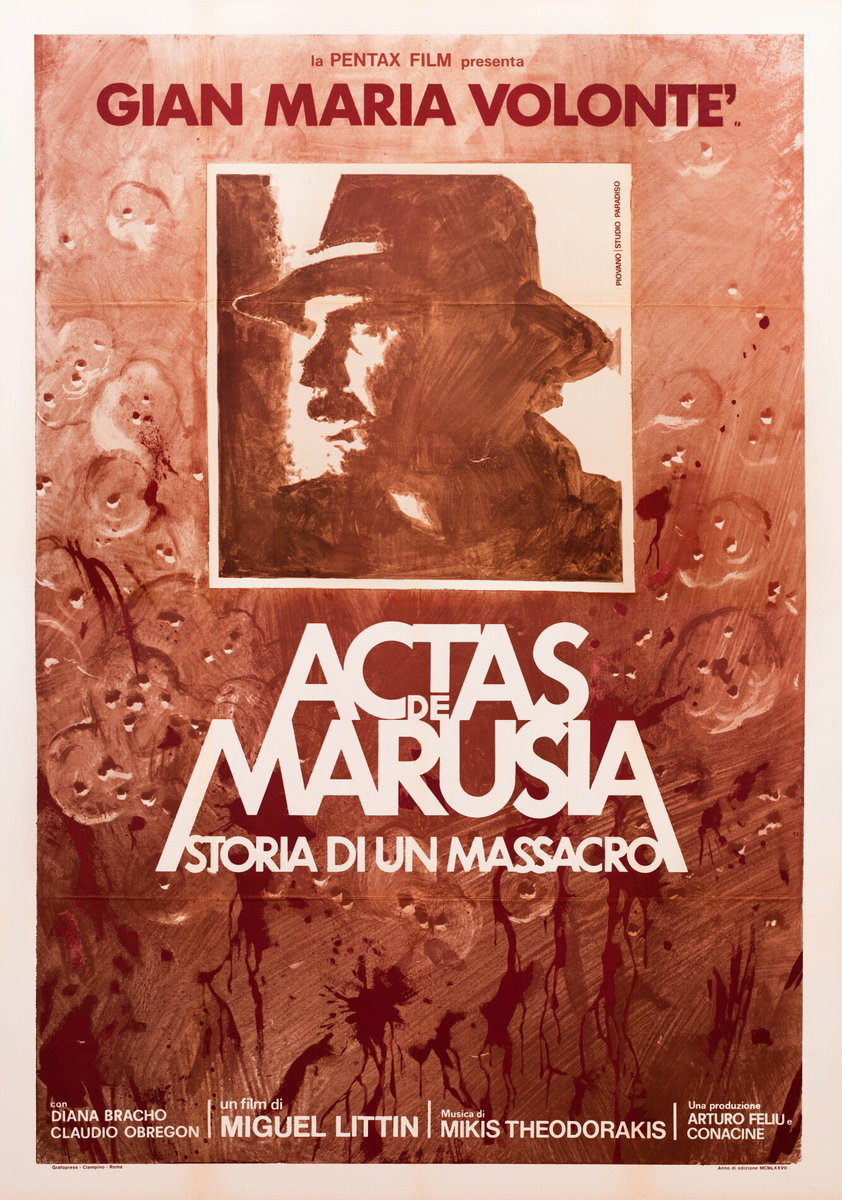Manifesto 2 per il film Actas de Marusia - Storia di un massacro (1975), dipinto da Mario Piovano