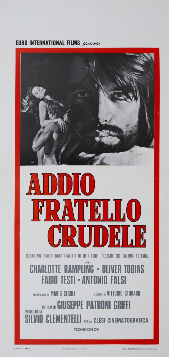 Addio fratello crudele - Locandina 1