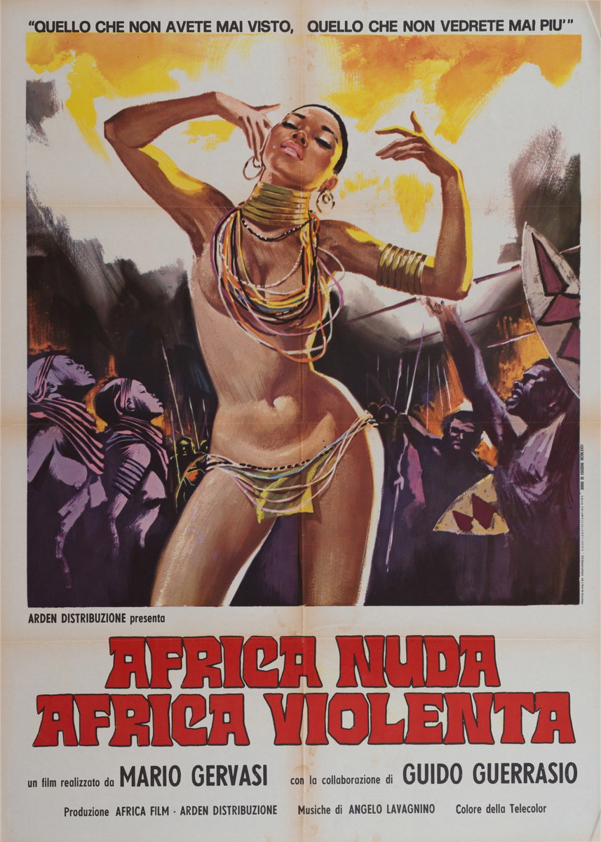 Manifesto 2 per il film Africa nuda, Africa violenta (1974)