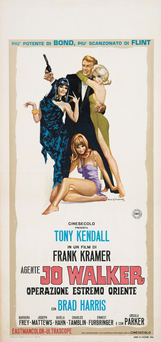 Locandina 2 for the film So Darling, So Deadly (1966), painted by Rodolfo Gasparri