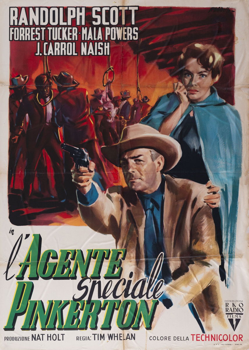 L'agente speciale Pinkerton - Manifesto 1