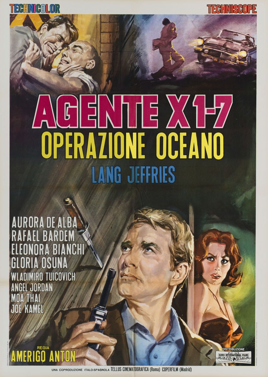 Agente X1-7 - Operazione oceano - Manifesto 1