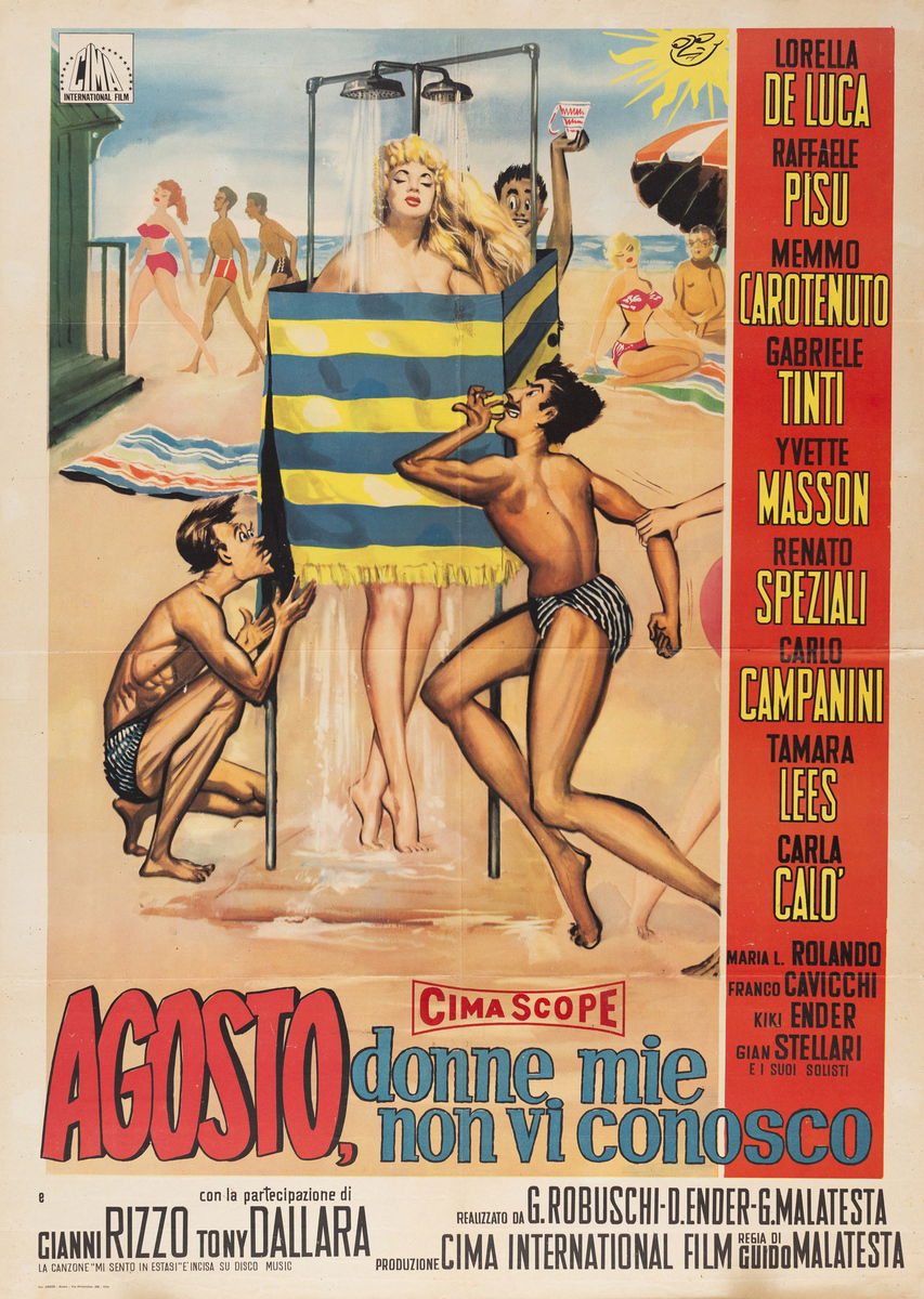 Agosto, donne mie non vi conosco - Manifesto 1