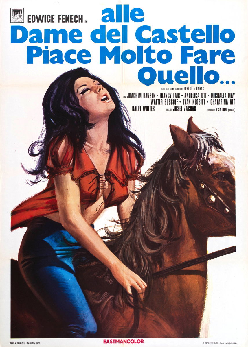 Alle dame del castello piace molto fare quello... - Manifesto 1