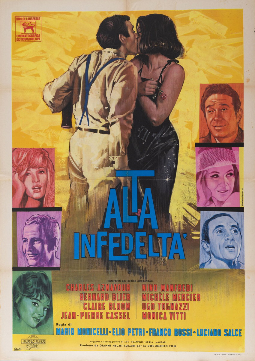 Poster 3 for the film High Infidelity (1964), painted by Piero Ermanno Iaia