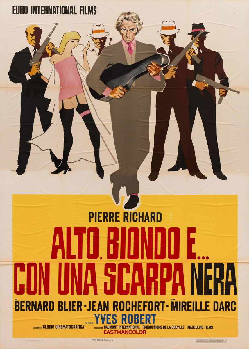 Manifesto 2 per il film Alto, biondo e... con una scarpa nera (1972)