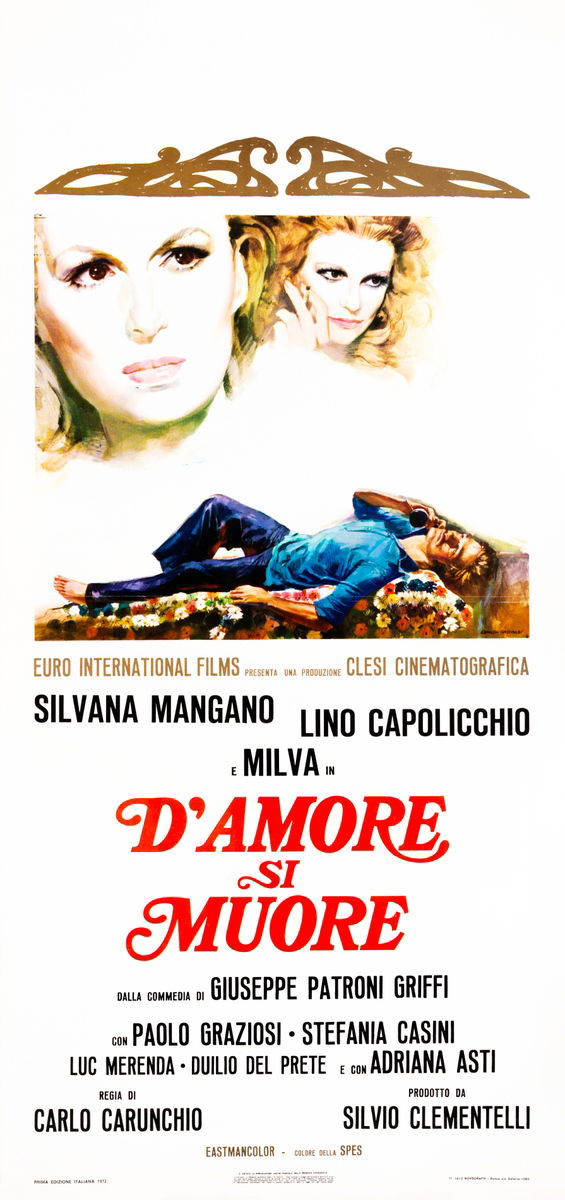 D'amore si muore - Locandina 1