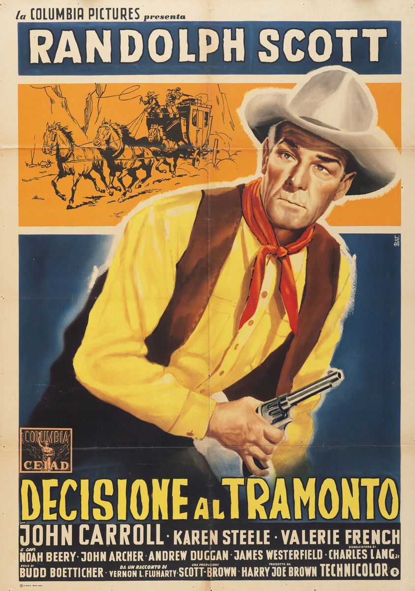 Decisione al tramonto - Manifesto 1