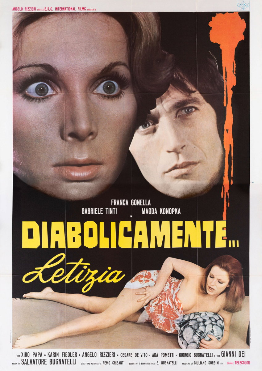 Manifesto 2 per il film Diabolicamente... Letizia (1975)