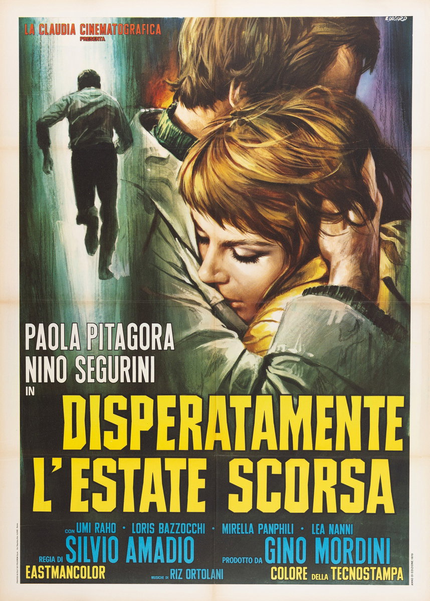 Poster 2 for the film Disperatamente l'estate scorsa (1970), painted by Renato Casaro (Renè)
