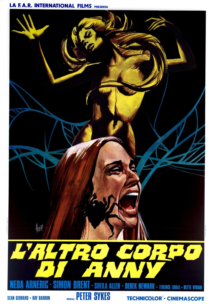 Poster 2 for the film Venom (1974), painted by Giovanni Alessandri (Aller)