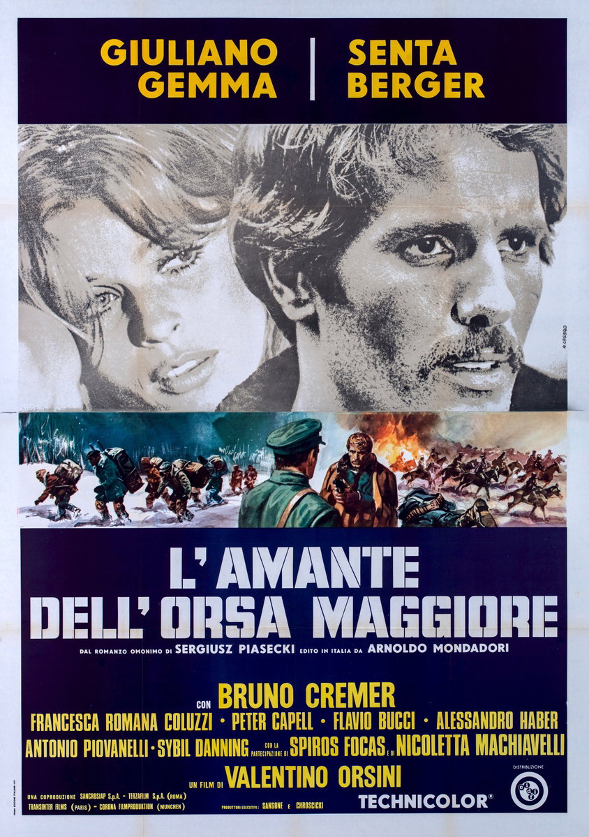 Manifesto 2 per il film L'amante dell'Orsa Maggiore (1971), dipinto da Renato Casaro (Renè)