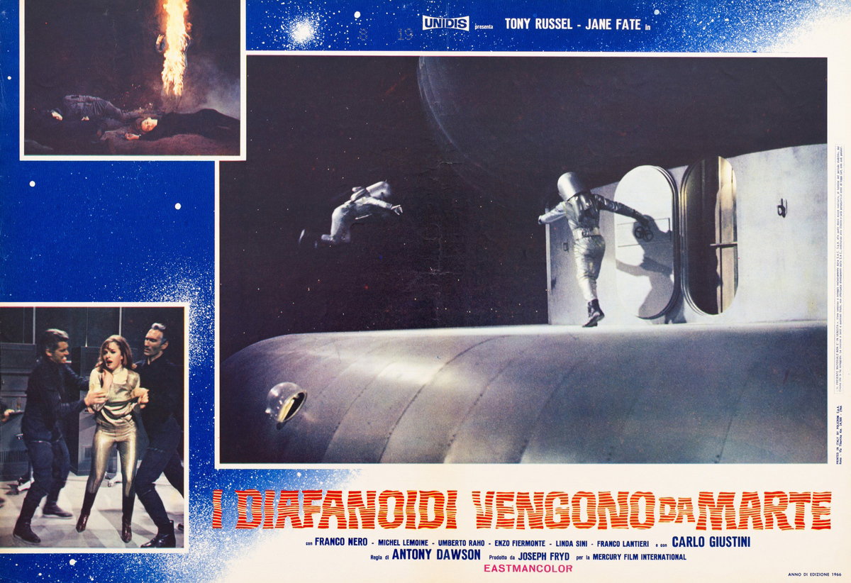 Fotobusta 5 per il film I diafanoidi vengono da Marte (1966)