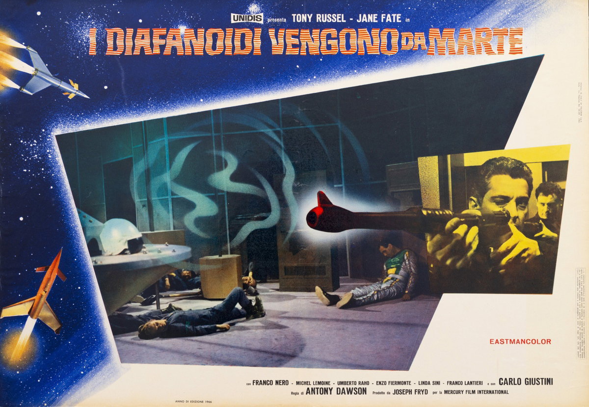 Fotobusta 6 per il film I diafanoidi vengono da Marte (1966)