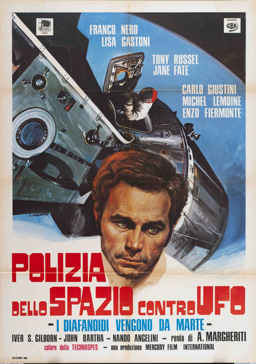 Poster 4 for the film War of the Planets (1966), painted by Luciano Crovato