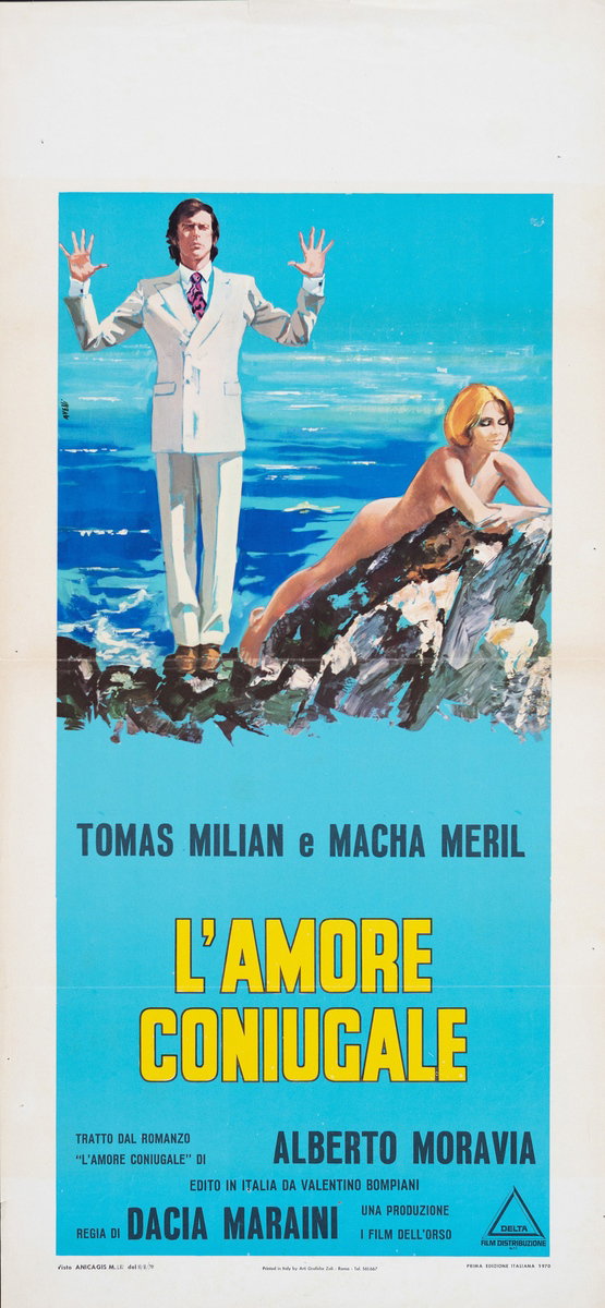 Locandina 2 per il film L'amore coniugale (1970), dipinto da Agatino Avelli
