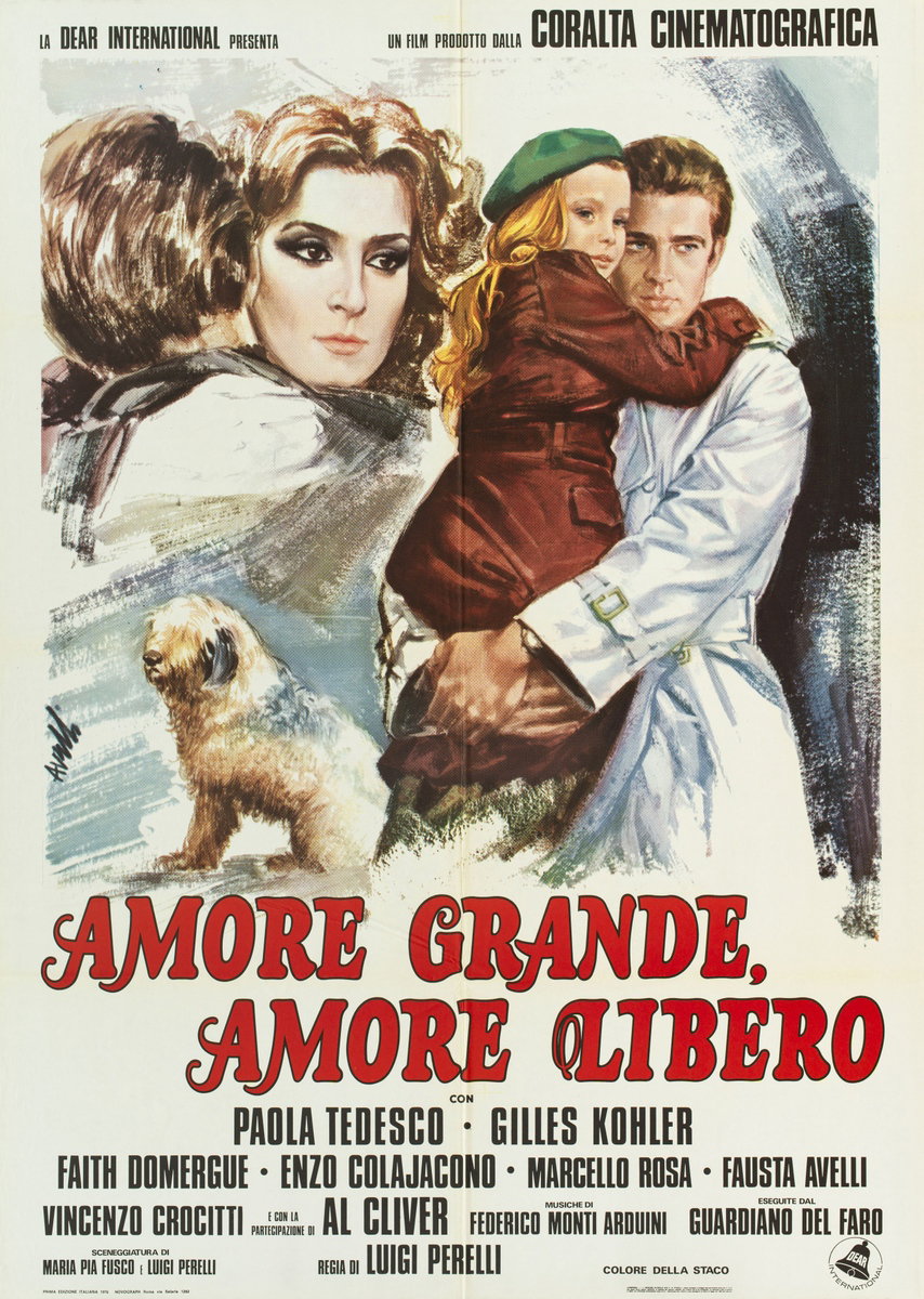 Manifesto 2 per il film Amore grande, amore libero (1976), dipinto da Agatino Avelli