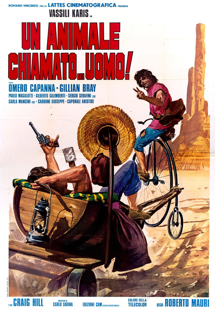 Manifesto 2 per il film Un animale chiamato uomo (1972)