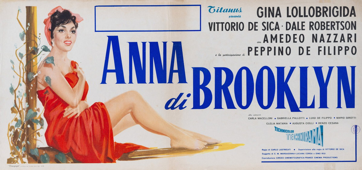 Manifesto 3 per il film Anna di Brooklyn (1958)