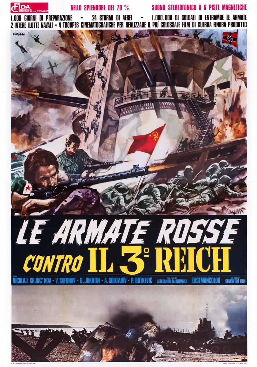 Poster 2 for the film Le armate rosse contro il Terzo Reich (1970), painted by Renato Casaro (Renè)