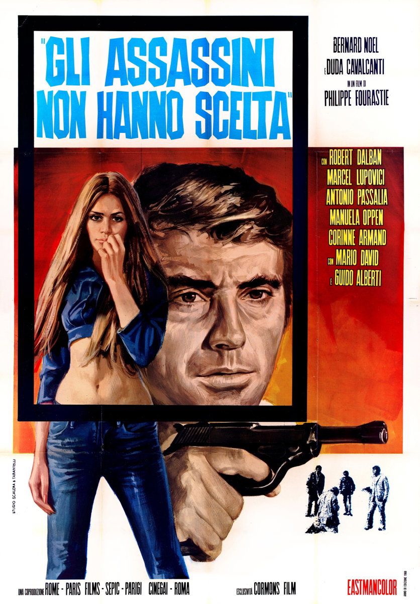 Poster 2 for the film Gli assassini non hanno scelta (1960), painted by Studio Scalera e Tarantelli