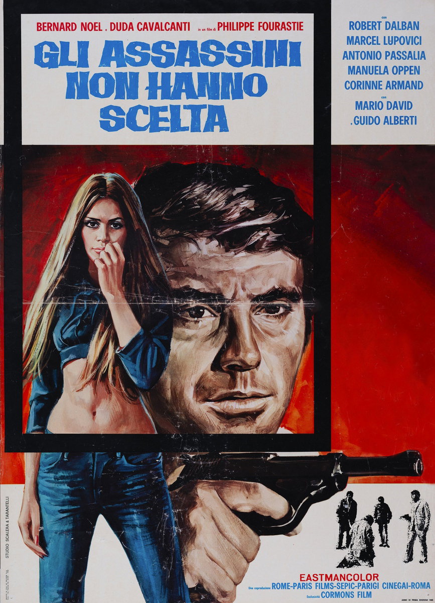 Manifesto 3 per il film Gli assassini non hanno scelta (1960), dipinto da Studio Scalera e Tarantelli