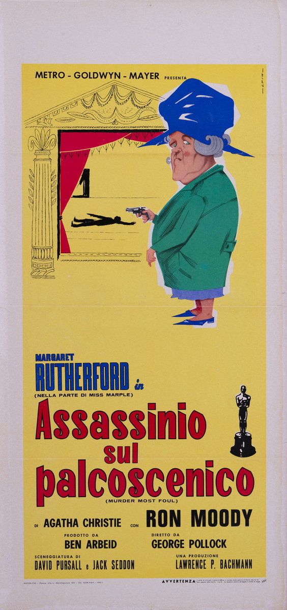 Locandina 2 per il film Assassinio sul palcoscenico (1964), dipinto da Timperi (C. Tim)