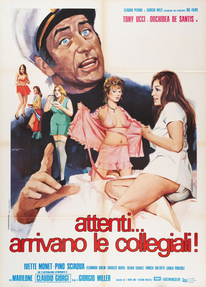 Attenti... arrivano le collegiali! - Manifesto 2