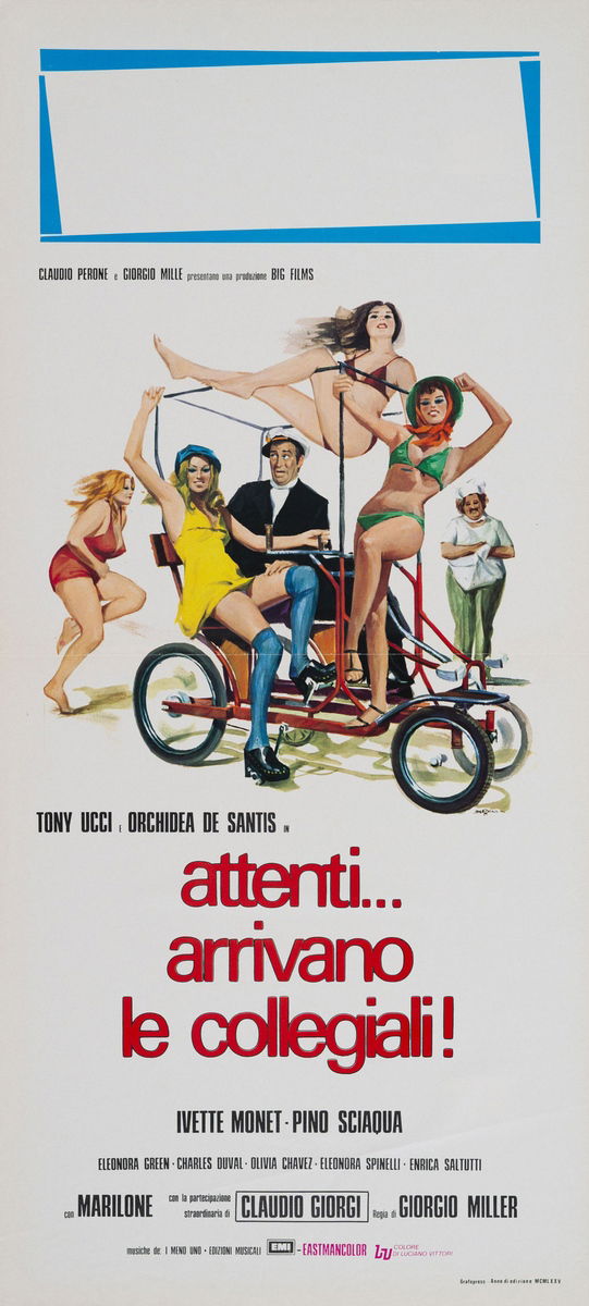 Hurry, the Schoolgirls Are Coming! - Lobby Card 1