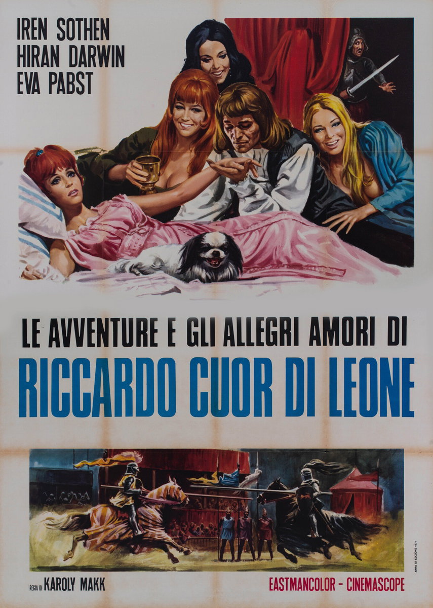 Poster 2 for the film Le avventure e gli allegri amori di Riccardo Cuor di Leone (1964)
