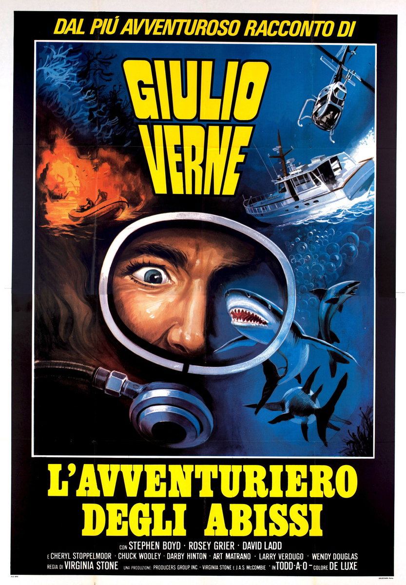 Poster 2 for the film L'avventuriero degli abissi (1976)
