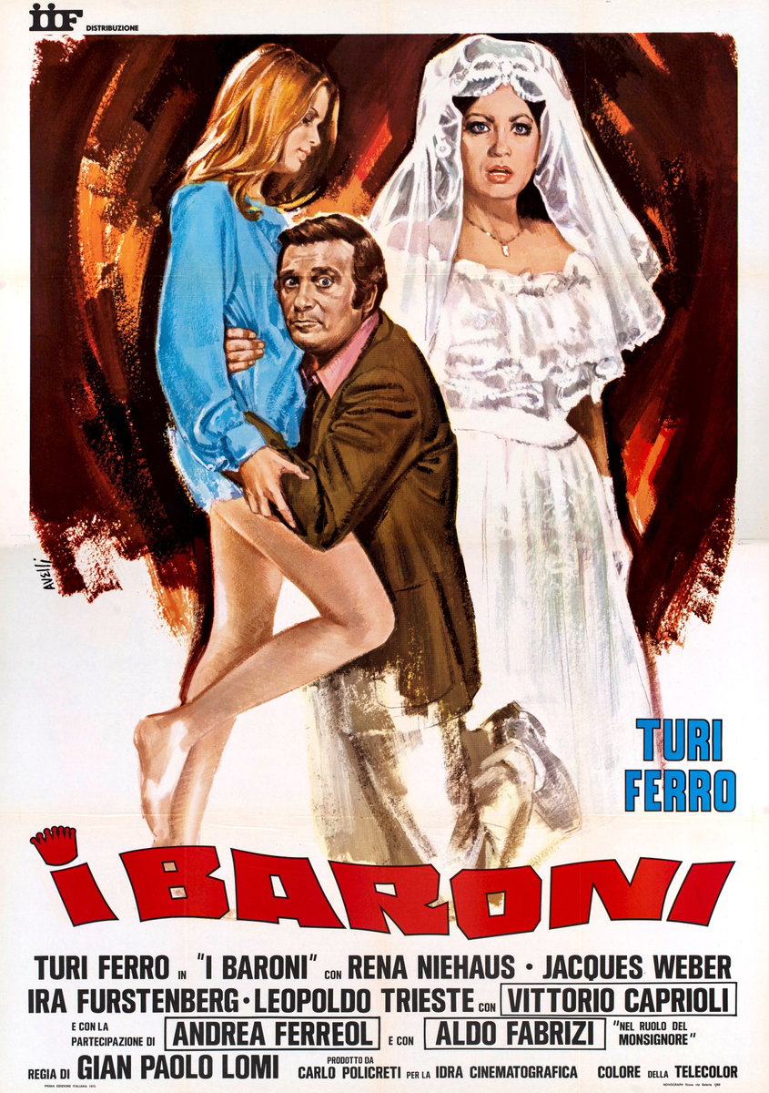 Manifesto 2 per il film I baroni (1975)