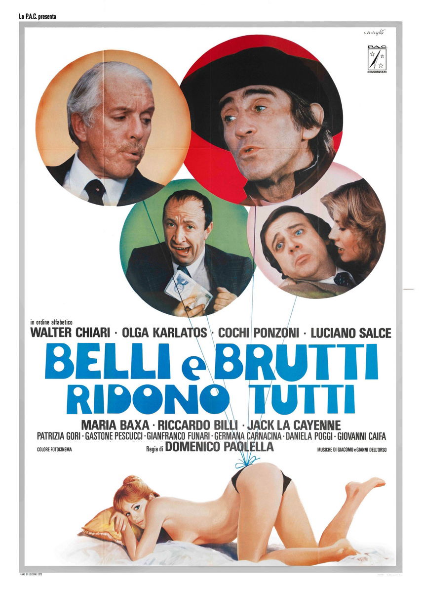 Belli e brutti ridono tutti - Manifesto 1