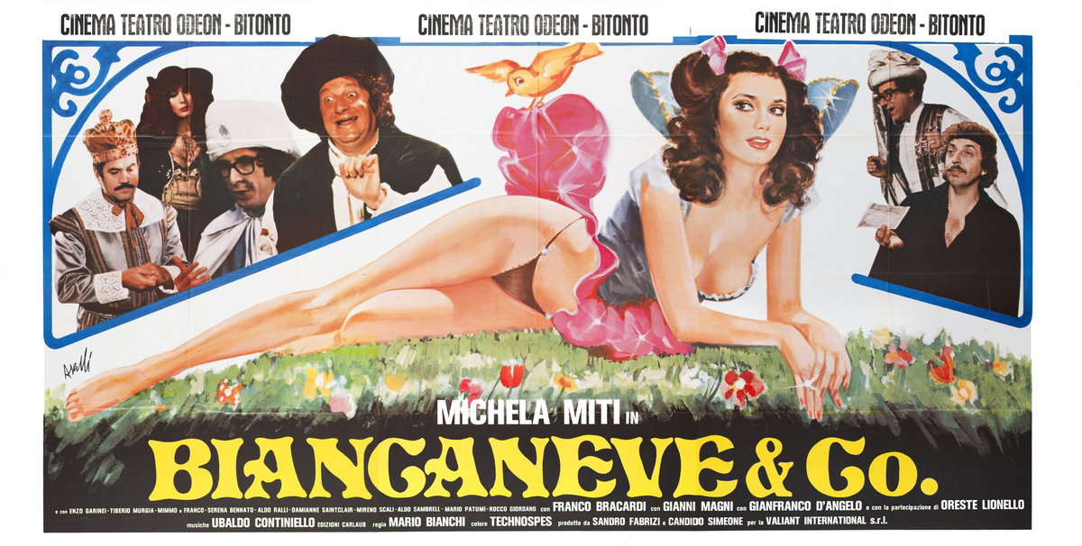 Manifesto 3 per il film Biancaneve & Co... (1982), dipinto da Agatino Avelli