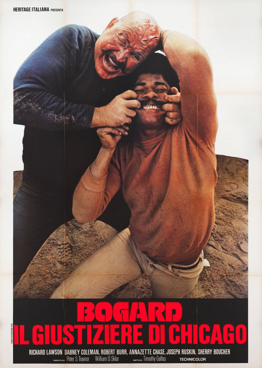 Manifesto 2 per il film Bogard il giustiziere di Chicago (1977)