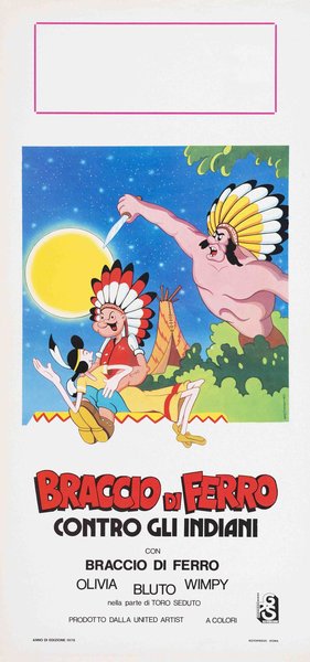 Braccio di Ferro contro gli indiani