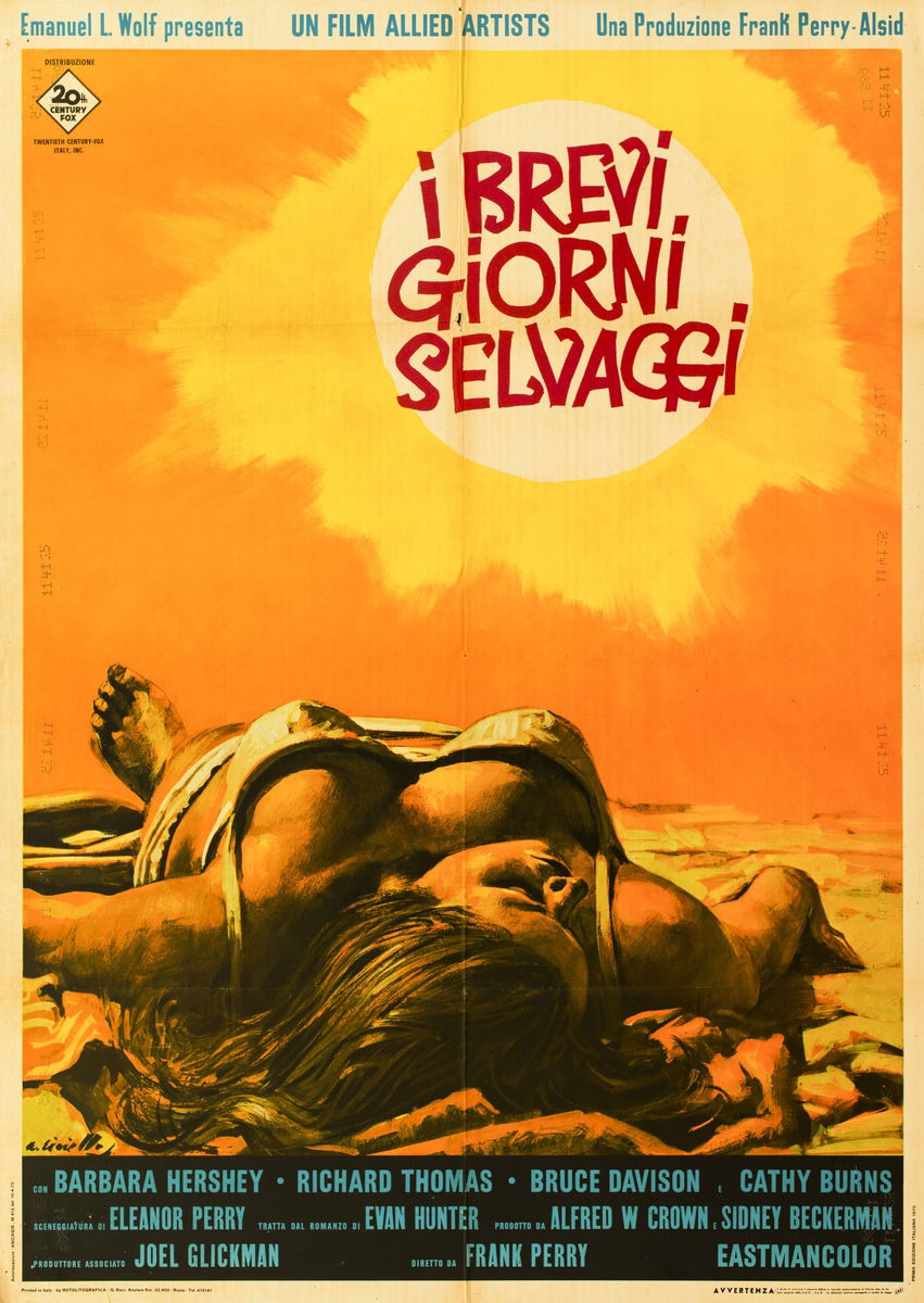 I brevi giorni selvaggi - Manifesto 1