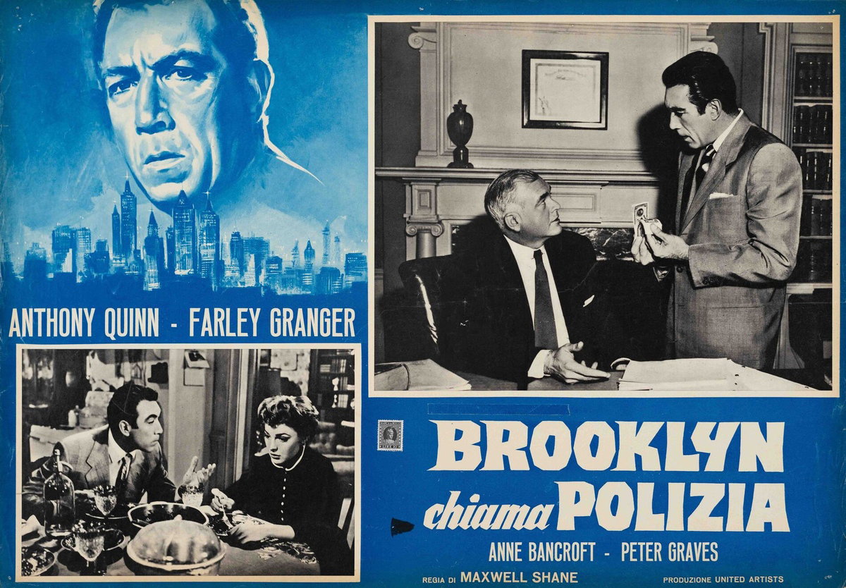 Fotobusta 2 per il film Brooklyn chiama polizia (1955)