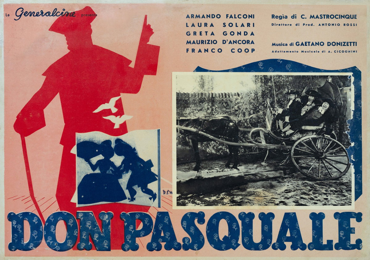 Fotobusta 3 per il film Don Pasquale (1940)