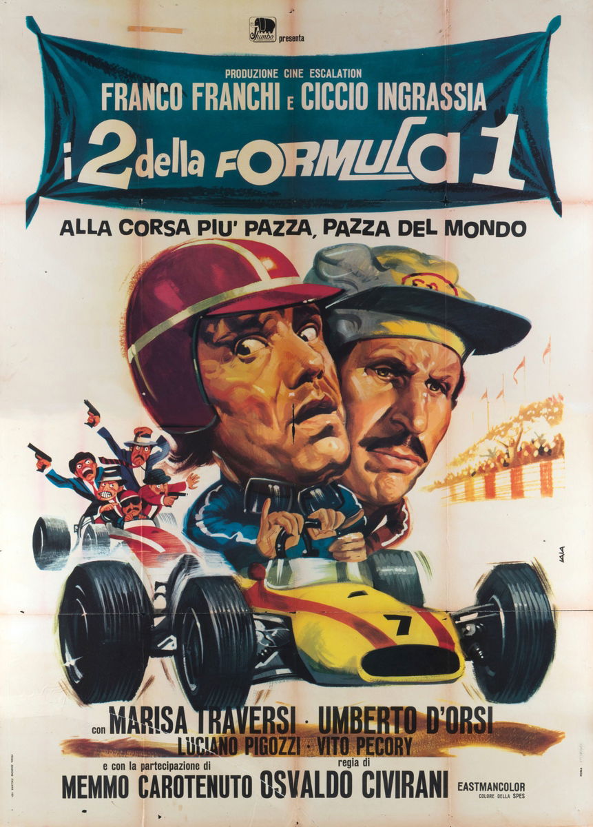 I due della F. 1 alla corsa più pazza, pazza del mondo - Manifesto 1