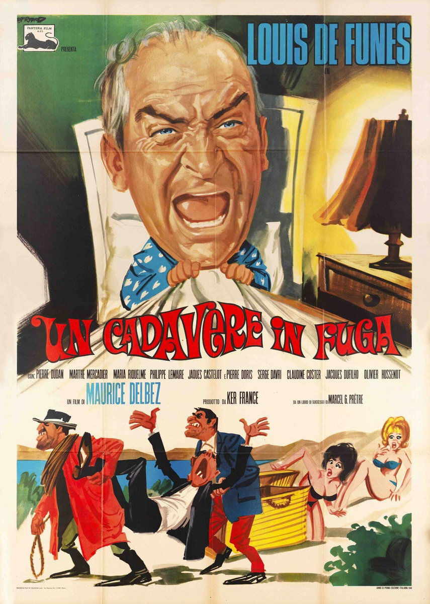 Manifesto 2 per il film Un cadavere in fuga (1961)