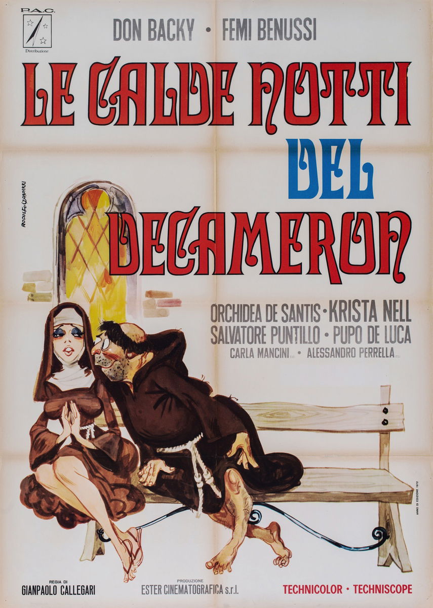 Le calde notti del Decameron - Manifesto 1