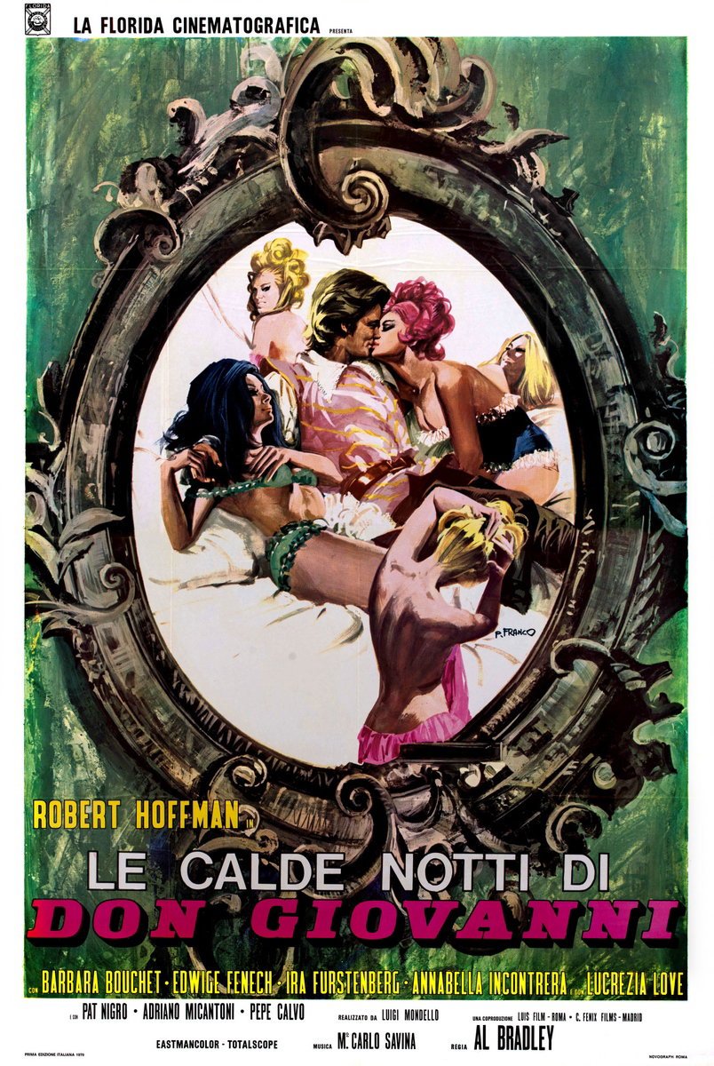 Poster 2 for the film Nights and Loves of Don Juan (1971), painted by Franco Picchioni